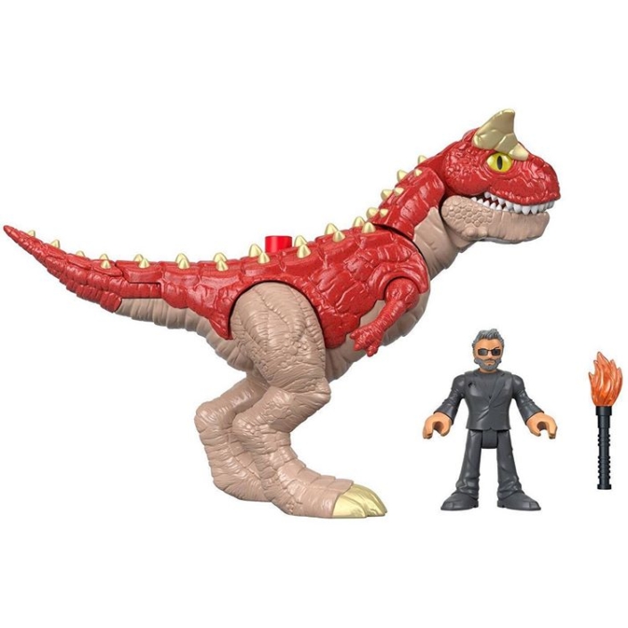 Imaginext Jurassic World Carnotaurus & Dr. Malcolm (GBN16) Listed on ...