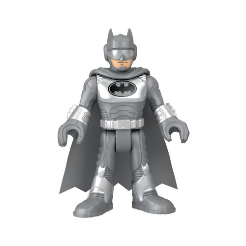 Imaginext SLAMMERS Silver Metallic Batman DC Super Friends Action Figure New 